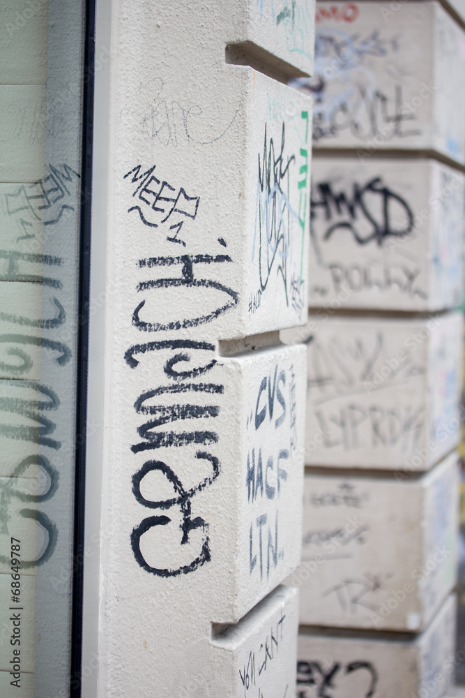 Obraz premium graffiti tag background