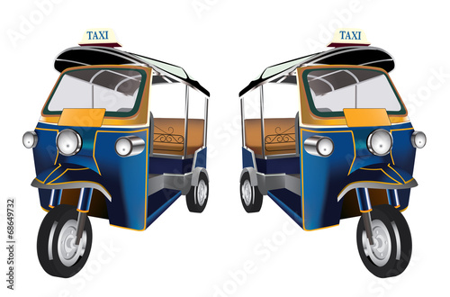 Tuk Tuk in Bangkok,Thailand