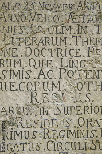 Gravestone ancient with inscription