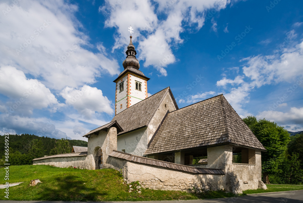 Church in the Julian Alps/Slovenia