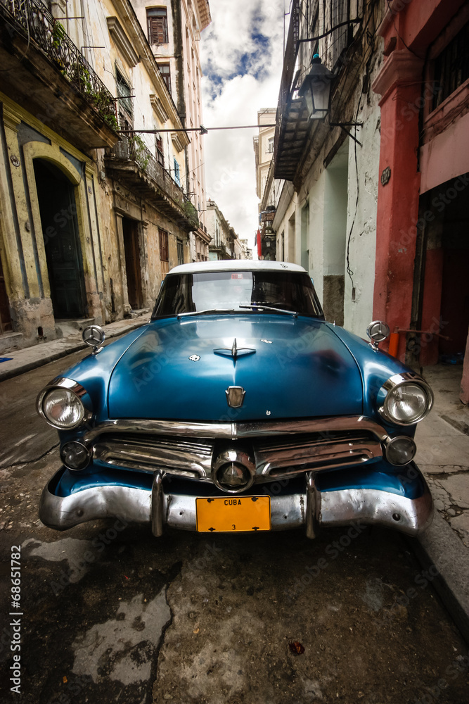Naklejka premium Kuba Vintage