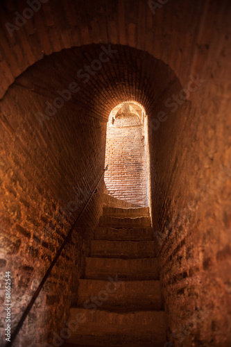 Backdoor tunnel Medieval castle photo