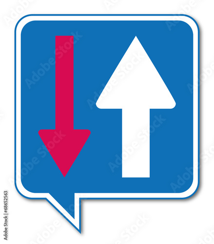 Logo priorité circulation.