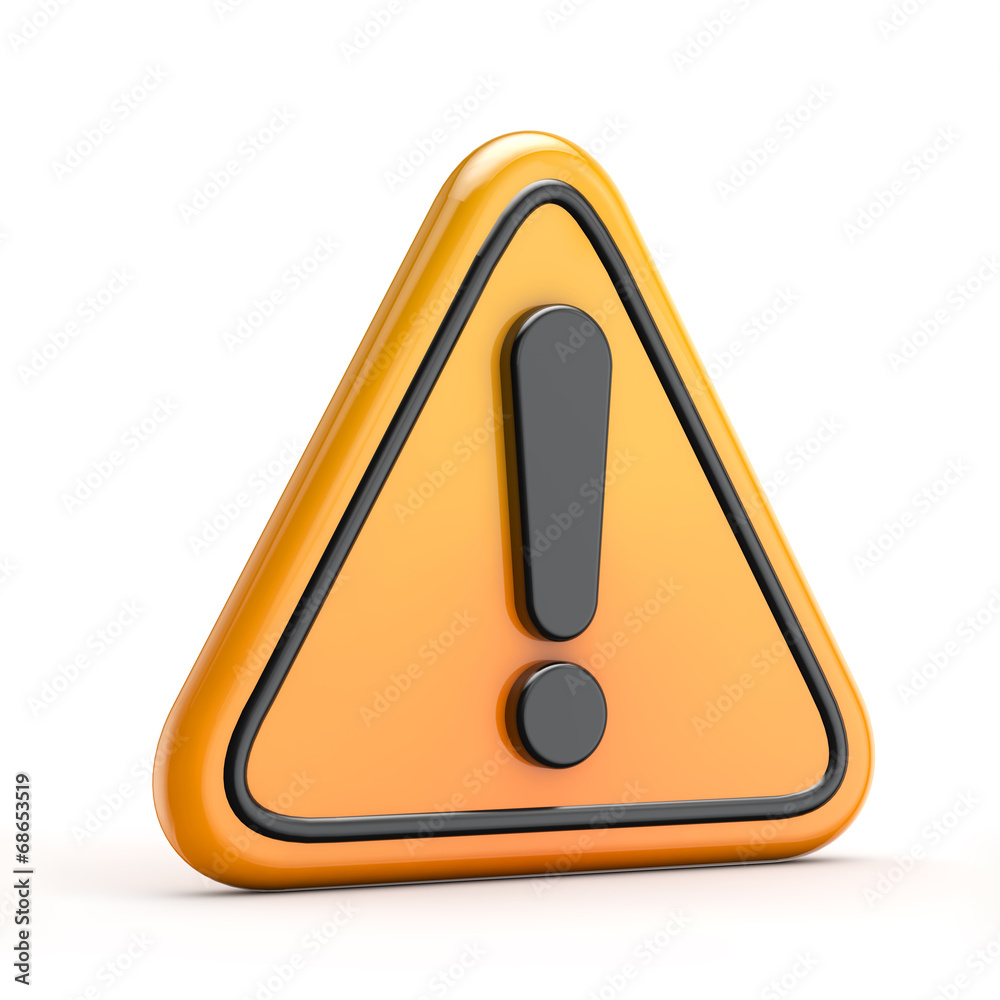 Exclamation danger (warning) symbol Exclamation danger (warning) symbol
