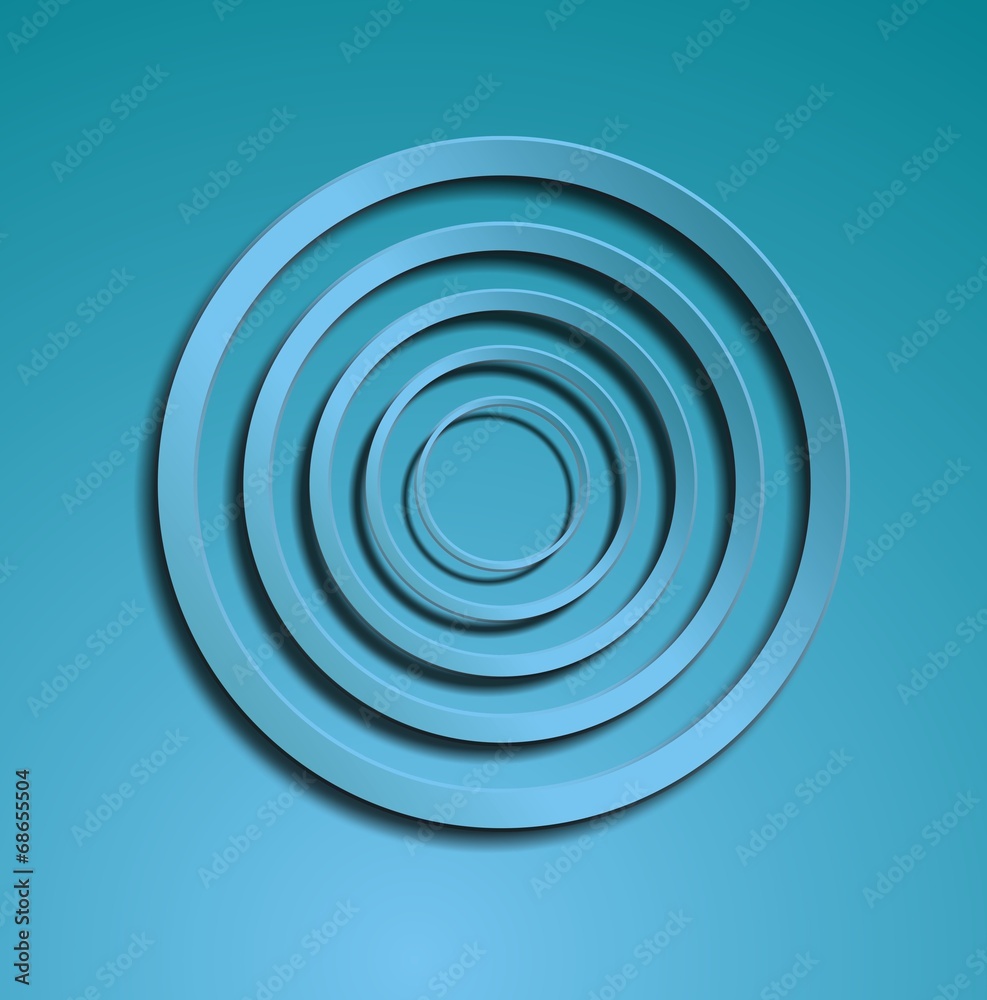 Obraz premium Blue circles illustration