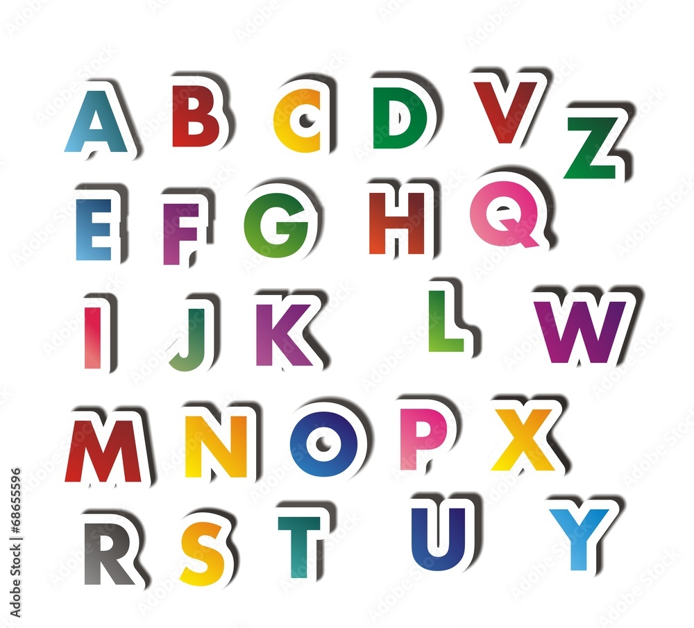 Set of letters