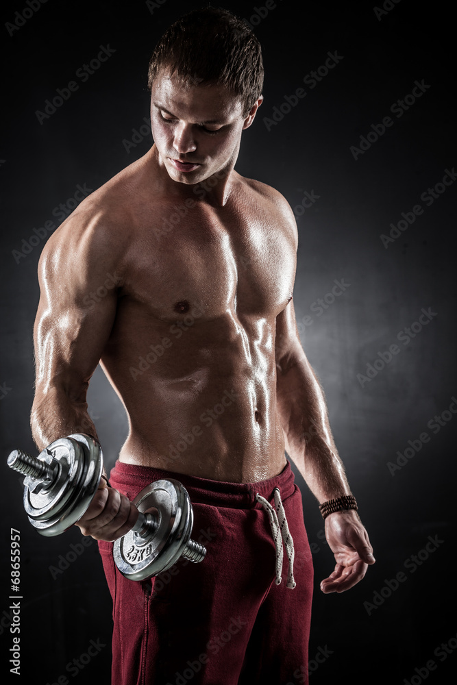 Fitness with dumbbells Fitness with dumbbells