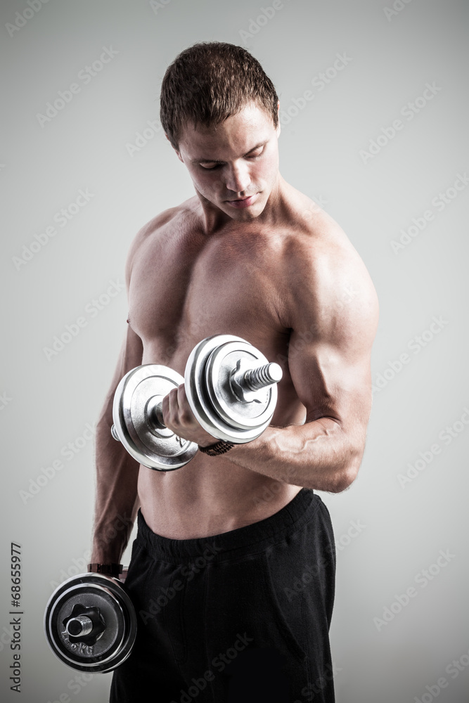 Fitness with dumbbells Fitness with dumbbells