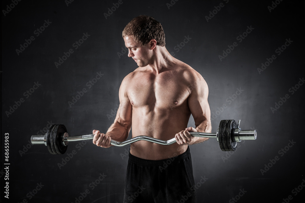 Fitness with barbell Fitness with barbell