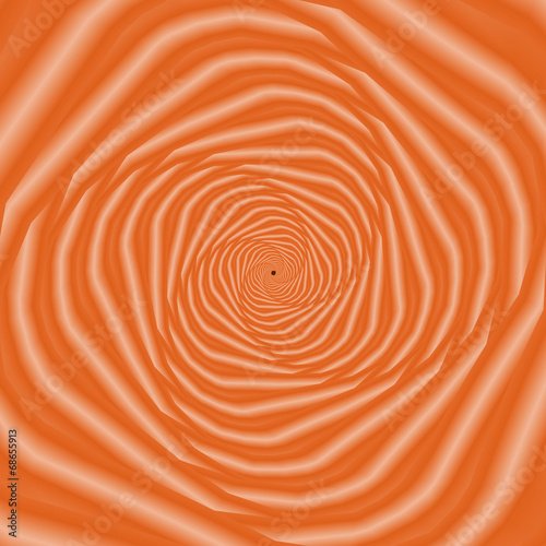 Spiral Tunnel in Orange