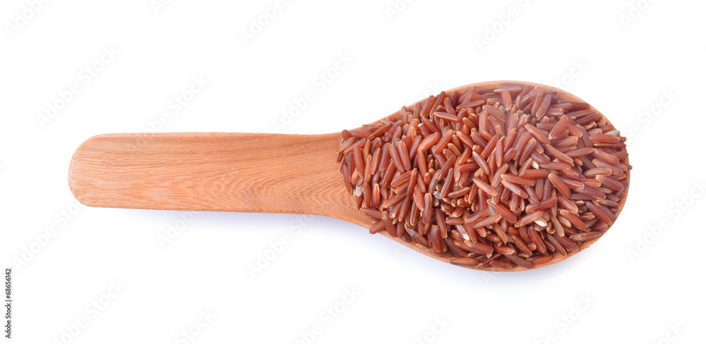 Uncooked Brown rice grains Uncooked Brown rice grains