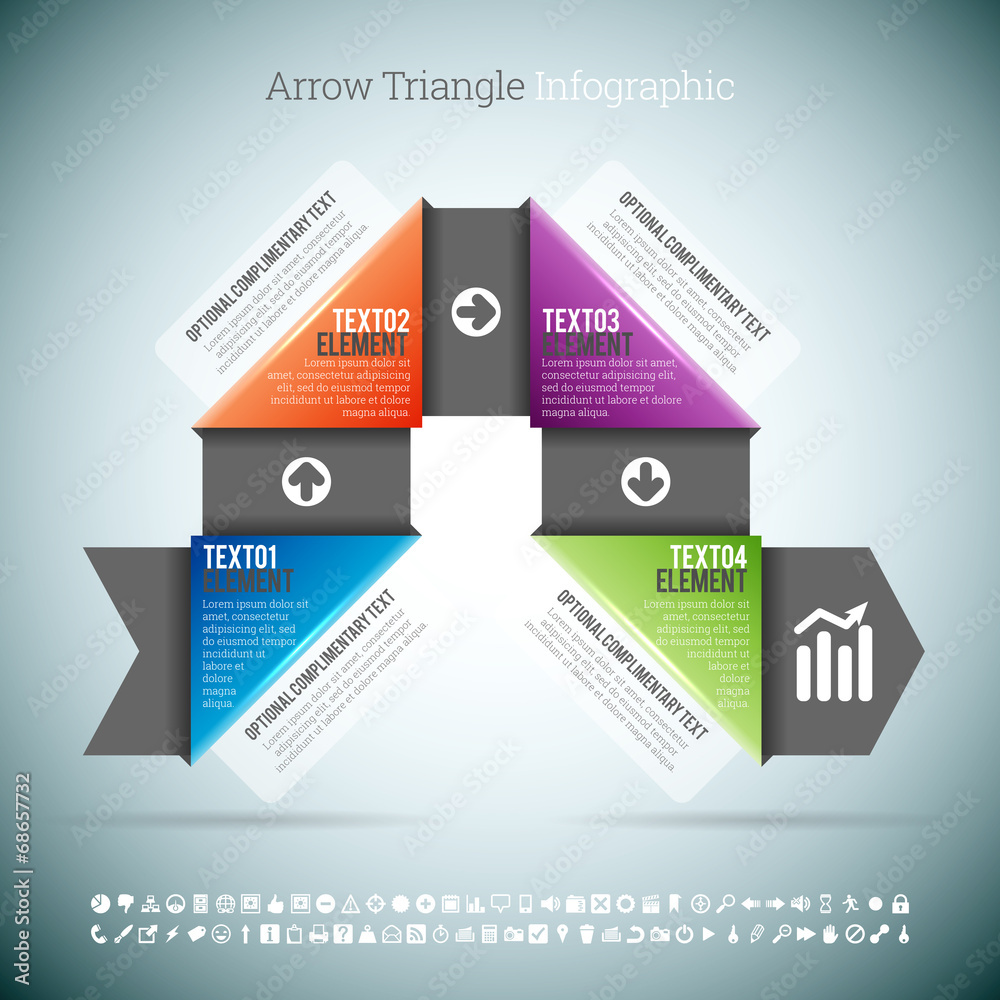 Arrow Triangle Infographic