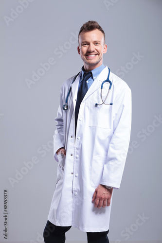 Portrait of an handsome young doctor
