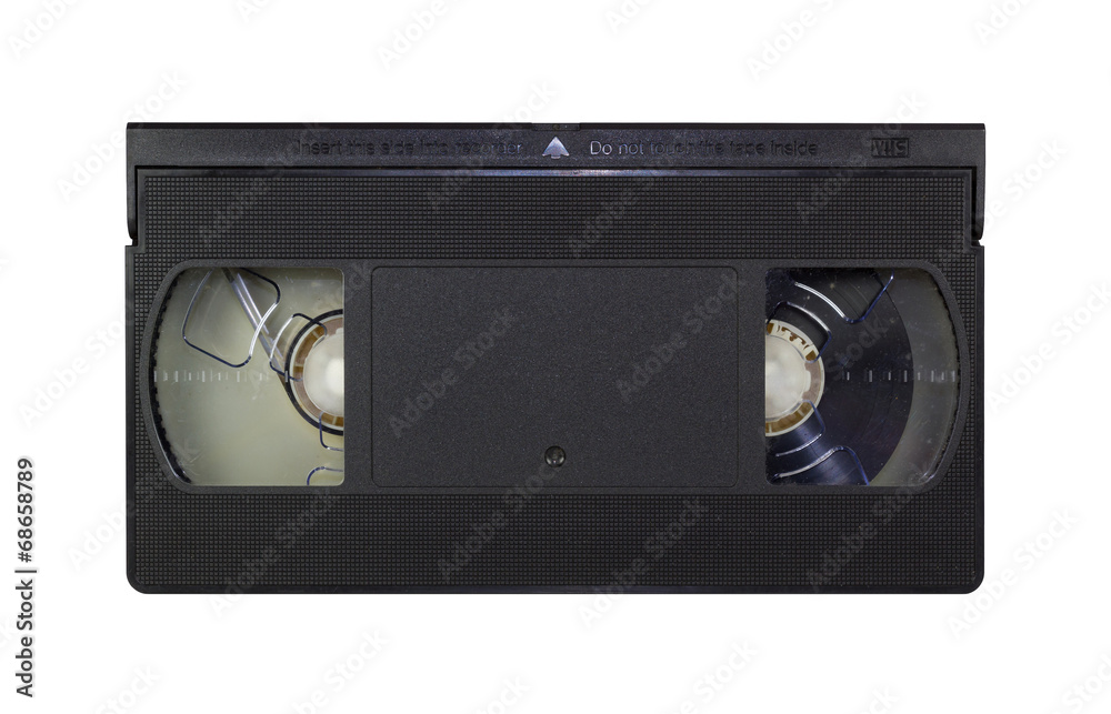 Videotape isolated on white