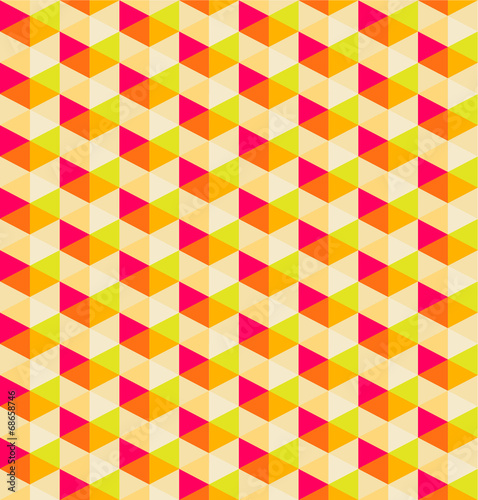 orange geometric seamless pattern background, vector background
