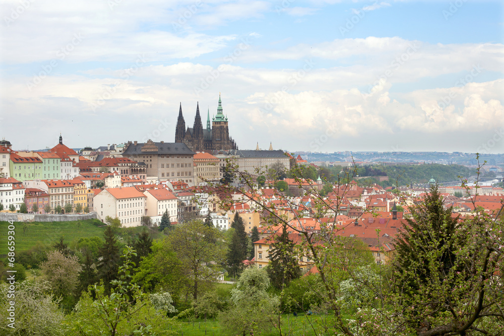 The Hradcany in spring time, Prague