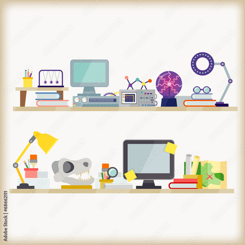Naklejka premium creative workspace