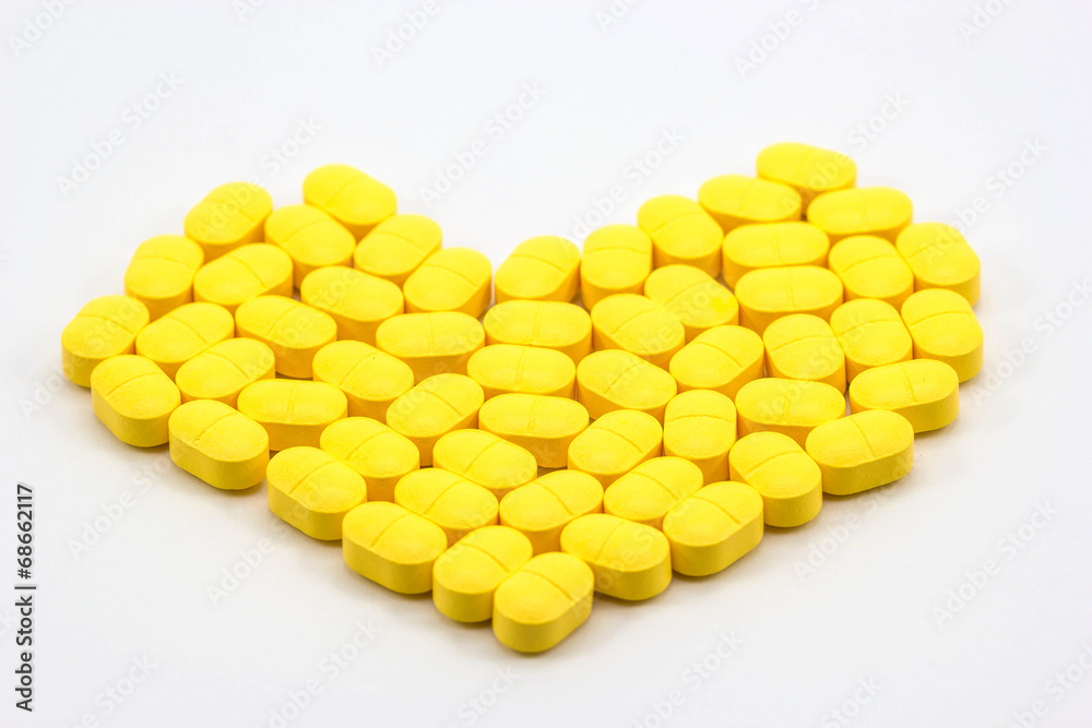 Heart shaped pill Heart shaped pill