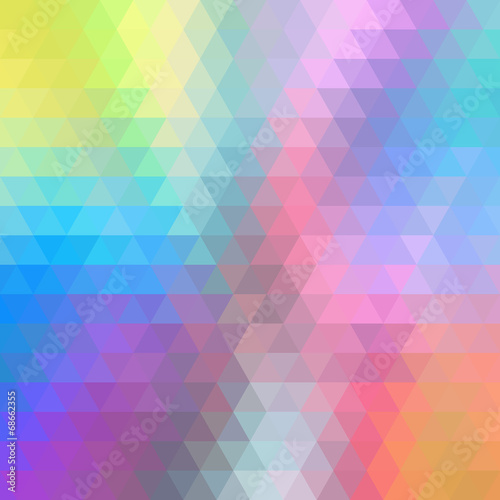 Multicolor Abstract Background Consisting of Triangles