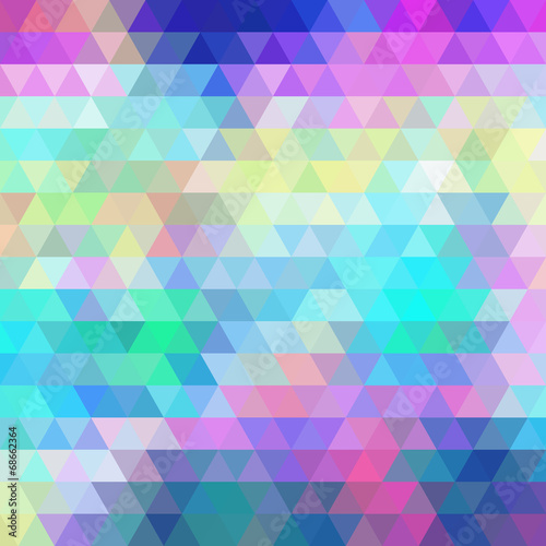 Multicolor Abstract Background Consisting of Triangles