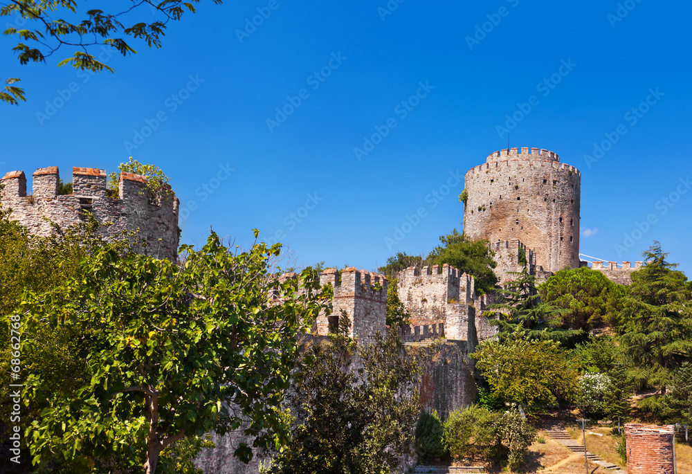 Fototapeta premium Rumeli Fortress at Istanbul Turkey