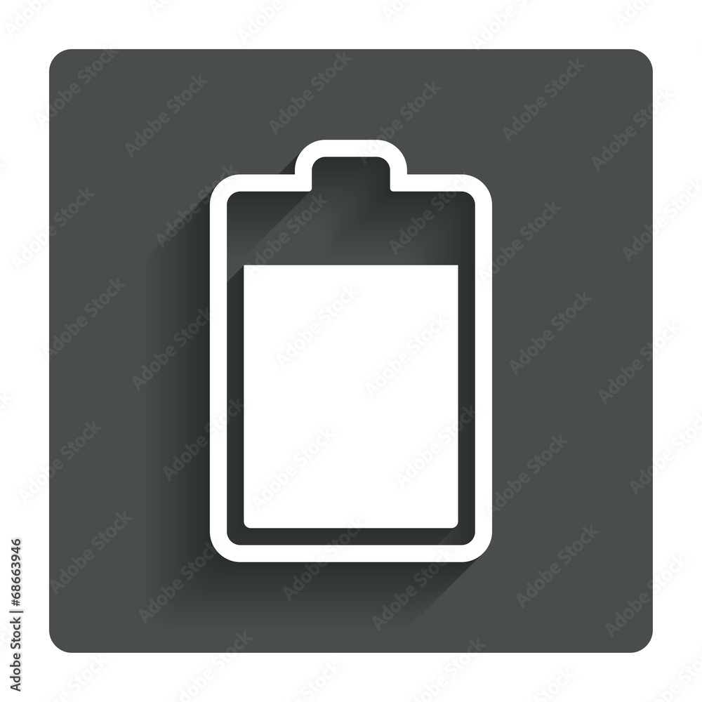 Battery level sign icon. Electricity symbol. Battery level sign icon. Electricity symbol.