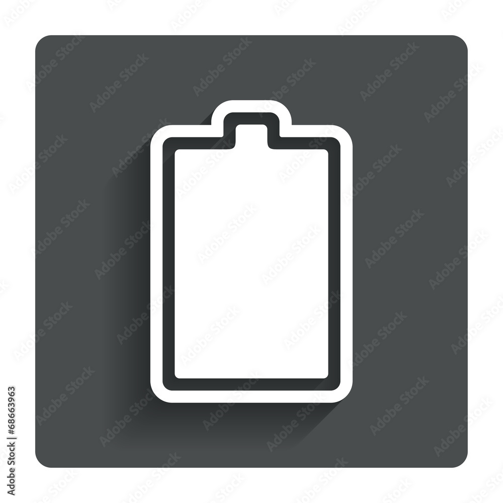 Battery fully charged sign icon. Electricity. Battery fully charged sign icon. Electricity.