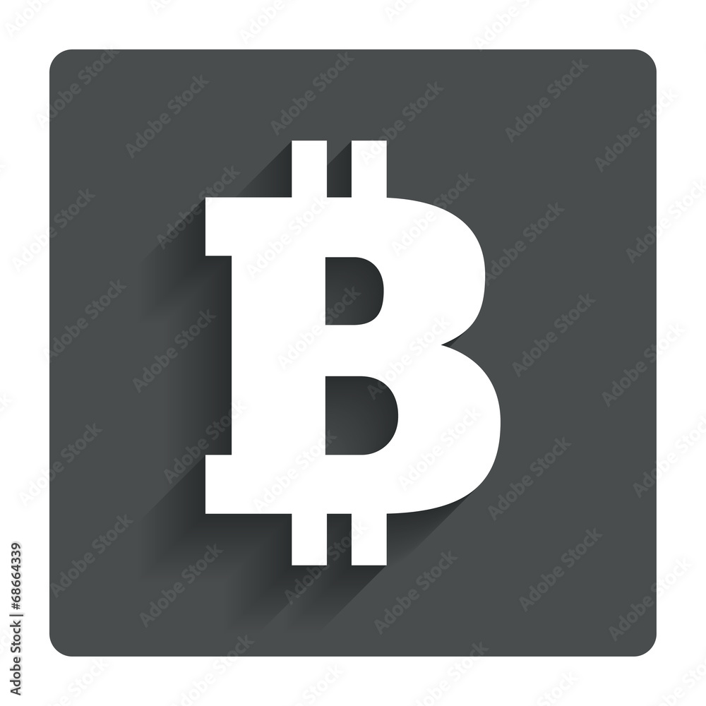 Bitcoin sign icon. Cryptography currency symbol Bitcoin sign icon. Cryptography currency symbol
