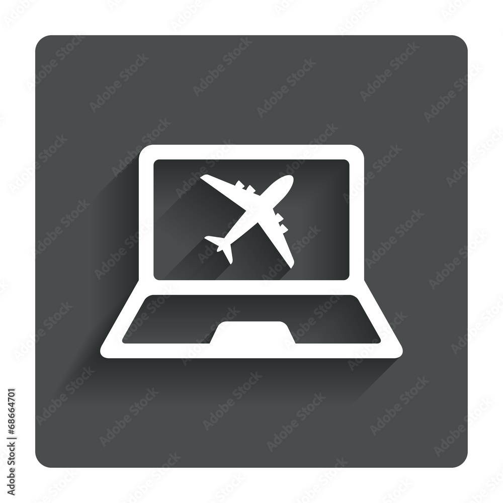 Online check-in sign. Airplane symbol. Travel. Online check-in sign. Airplane symbol. Travel.