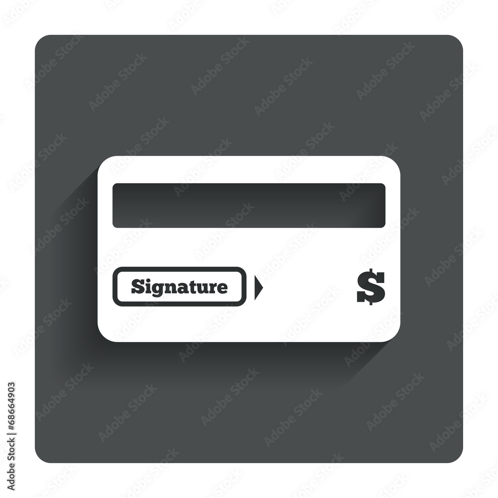 Credit card sign icon. Debit card symbol. Credit card sign icon. Debit card symbol.