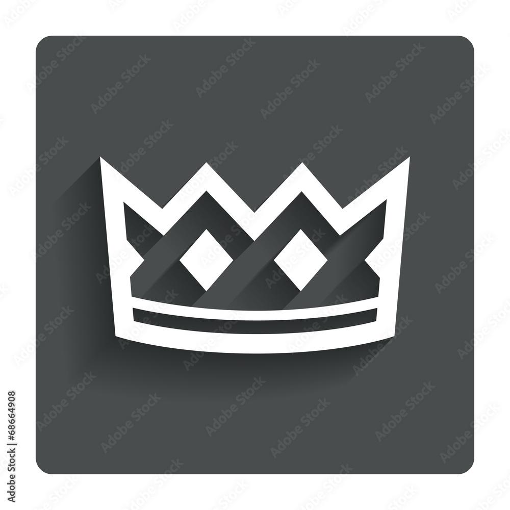Crown sign icon. King hat symbol. Crown sign icon. King hat symbol.
