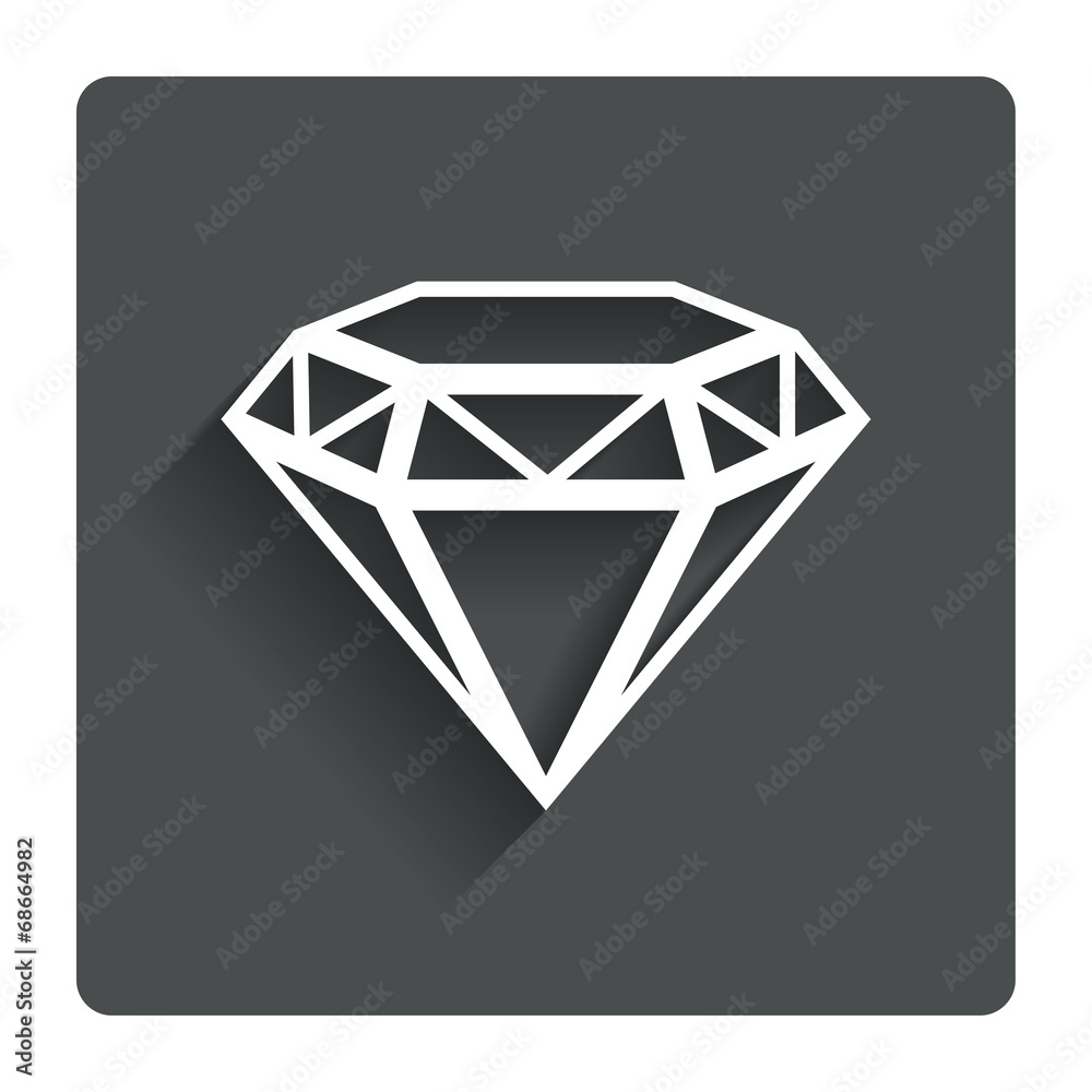 Diamond sign icon. Jewelry symbol. Gem stone. Diamond sign icon. Jewelry symbol. Gem stone.