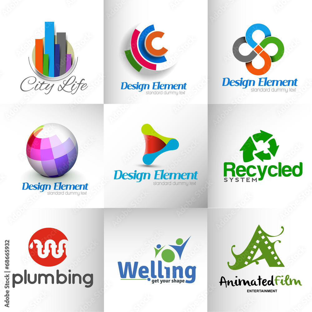 Set of icons Design Set of icons Design