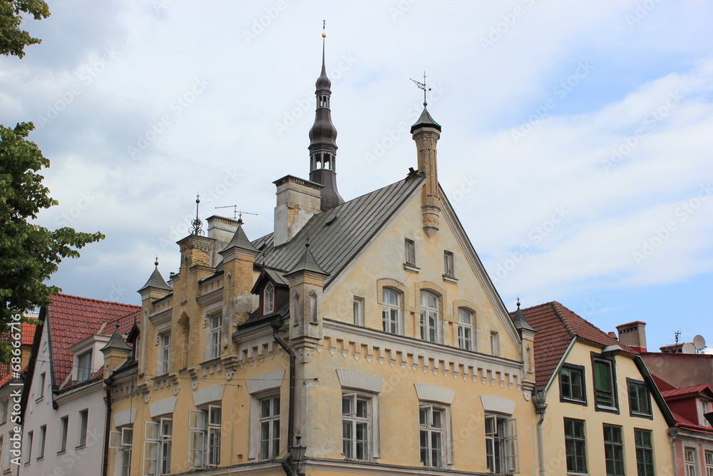 Historisches Gebäude in der Altstadt von Tallinn in Estland