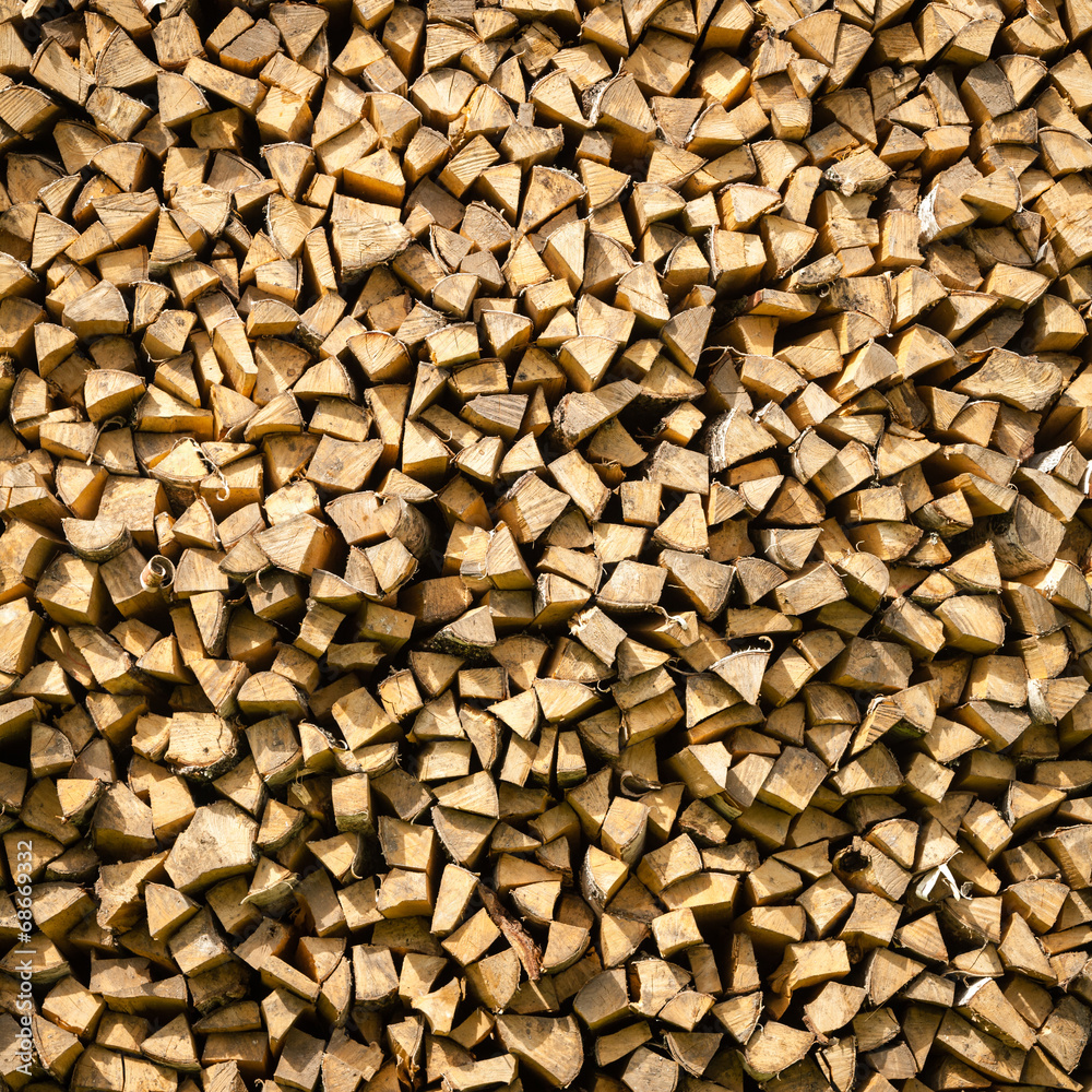 Birch firewood pile Birch firewood pile