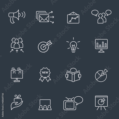 Marketing icon set