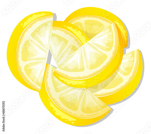 Sliced lemon