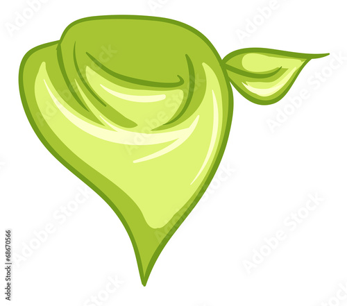 A yellowgreen scarf