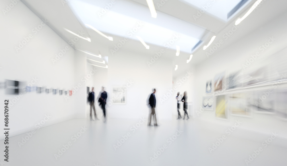 people in the art gallery center people in the art gallery center