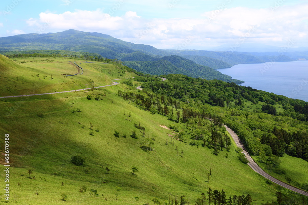 Obraz premium 美幌峠