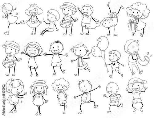 Simple kids doodle