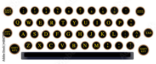 Typewriter Key Layout