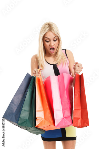 Beautiful women with shopping bags