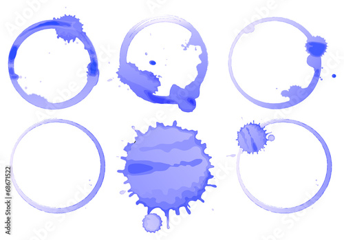 watercolor stains