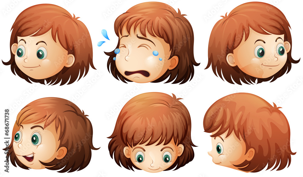 Different facial expressions Different facial expressions