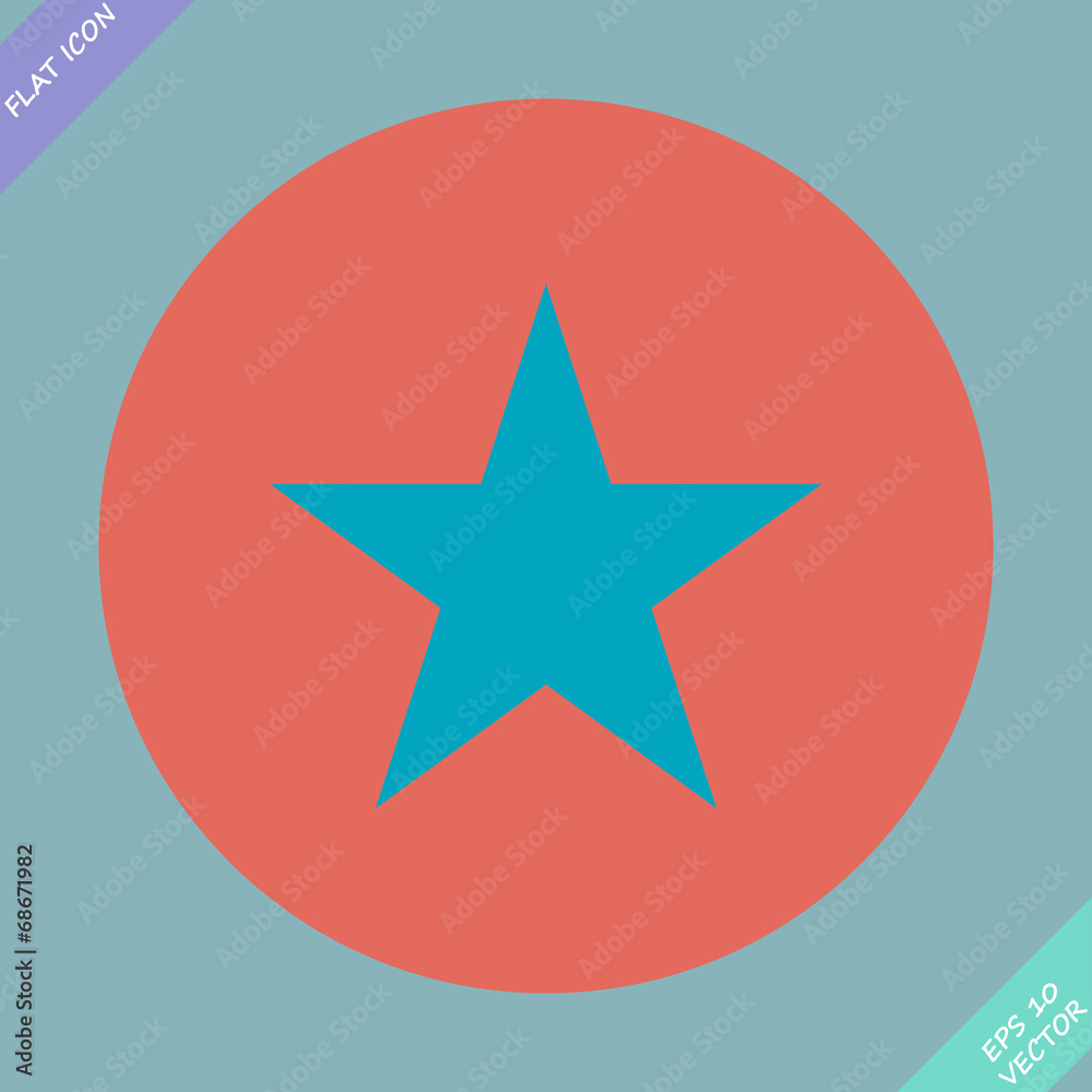 star icon, vector illustration. Flat design style star icon, vector illustration. Flat design style