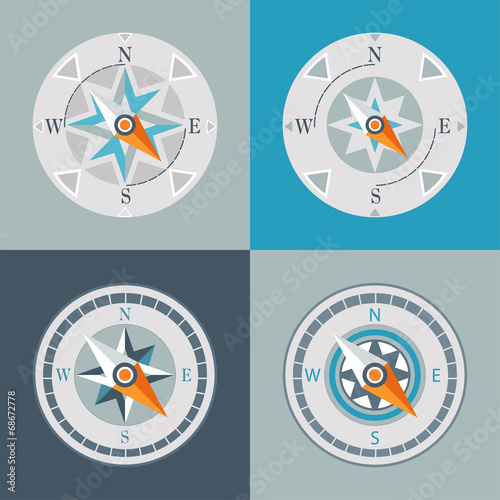 compasses decorative series arrow