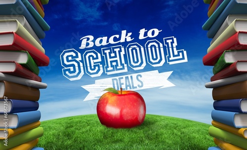 Composite image of red apple