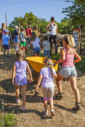 Children in a summer camp