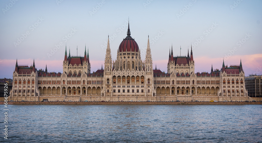 Hungarian Parliament at twilight